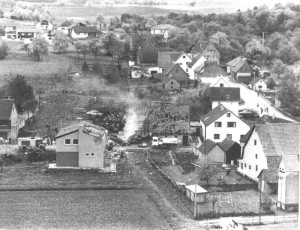 Die Einflugschneise beim Absturz des Kampfflugzeugs F 16 am 10. Mai 1983 in Hornberg. FOTO: US-AIRFORCE 